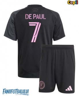 Inter Miami Rodrigo De Paul #7 Echipament de Fotbal Replică 2025-26 Copii Deplasare (+ Șorturi)